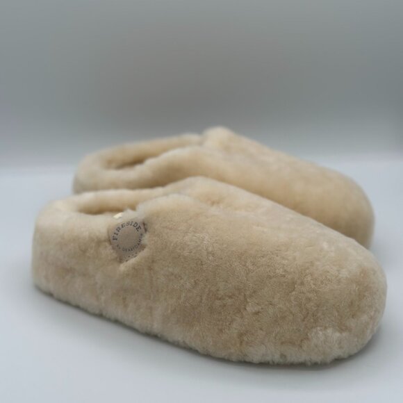 Fireside Shoes - NWT Fireside by Dearfoams 100% Genuine Shearling Slippers Size 7